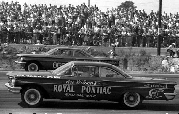 Pontiacs have been winning on drag strips since the days of the Super Duty V-8s and the original GTO. Jim Wangers won Top Stock Eliminator at the 1960 U.S. Nationals driving a Pontiac Catalina.